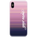 Lines Gradient Case Cover with Your Name