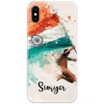Indian Flag Slim Case Cover with Your Name
