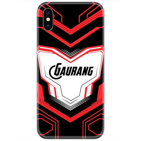 Avengers Suit Black Slim Case Cover with Your Name