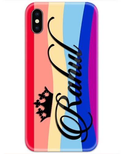 Blue Pink Heart Custom 4D Name Case | shoppershine.com