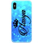 Blue Glitter Custom 4D Name Case