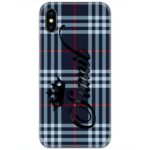 Blue Cloth Pattern Custom 4D Name Case