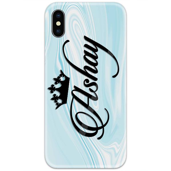 SS-4D-NE-SS2340.jpg Teal Blue Marble Custom 4D Name Case