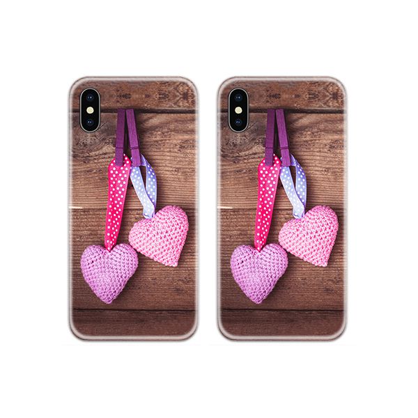 Hanging Hearts Couple Case Back Covers
