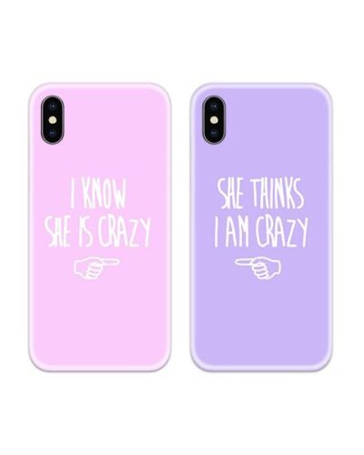 Crazy Couple Case Back Covers