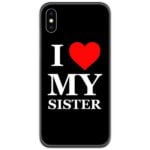 I Love My Brother Sister Couple Case Back Covers