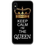 Keep Calm I am the King Queen Couple Case Back Covers