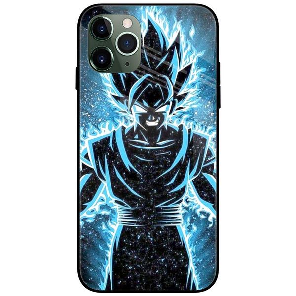 Dragon Ball Z Goku Blue Glass Case Back Cover