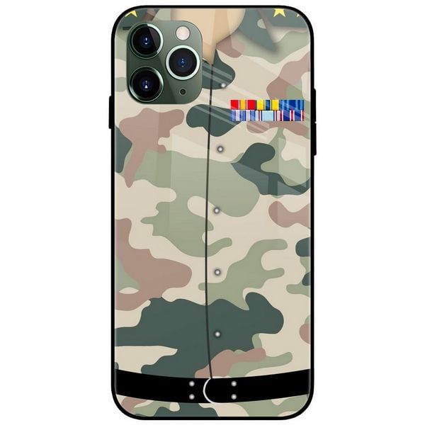 Military Army Uniform Glass Case Back Cover