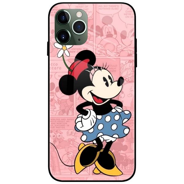 Minnie Mouse Glass Case Back Cover