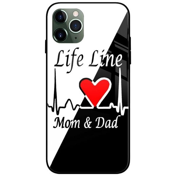 Lifeline Mom and Dad Glass Case Back Cover