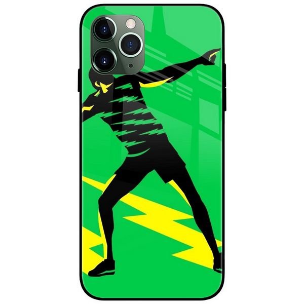 Usain Bolt Glass Case Back Cover