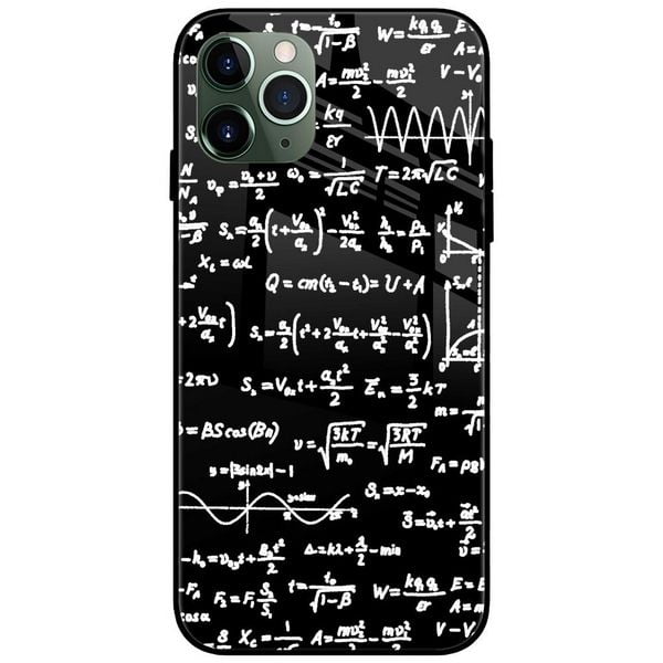 Mathematics Equations Glass Case Back Cover