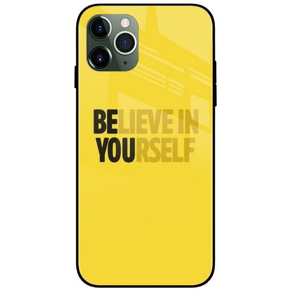 Believe In Yourself Glass Case Back Cover
