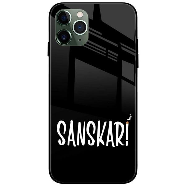 Sanskari Glass Case Back Cover