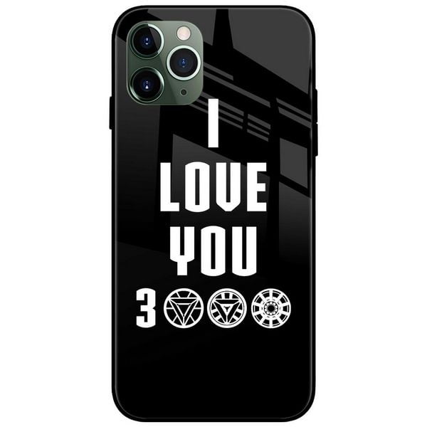 Ironman I Love You 3000 Glass Case Back Cover