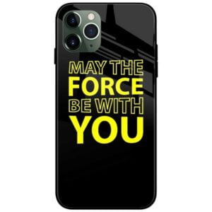 May The Force Be With You Glass Case Back Cover