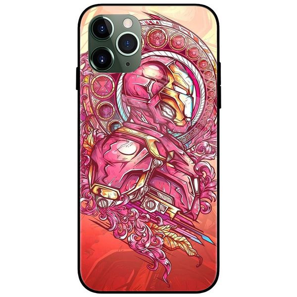 Ironman Side Face Glass Case Back Cover