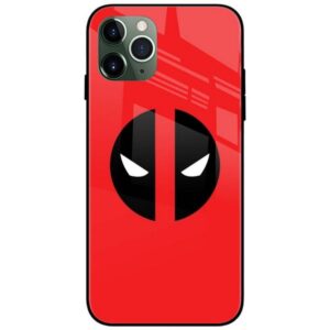 Deadpool Logo Glass Case Back Cover