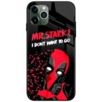 Deadpool dont want to go Glass Case Back Cover