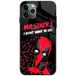 Deadpool dont want to go Glass Case Back Cover