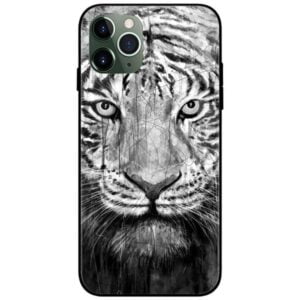 Tiger Art Glass Case Back Cover