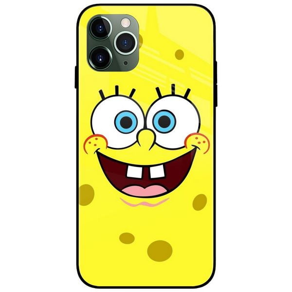 Sponge Bob Glass Case Back Cover