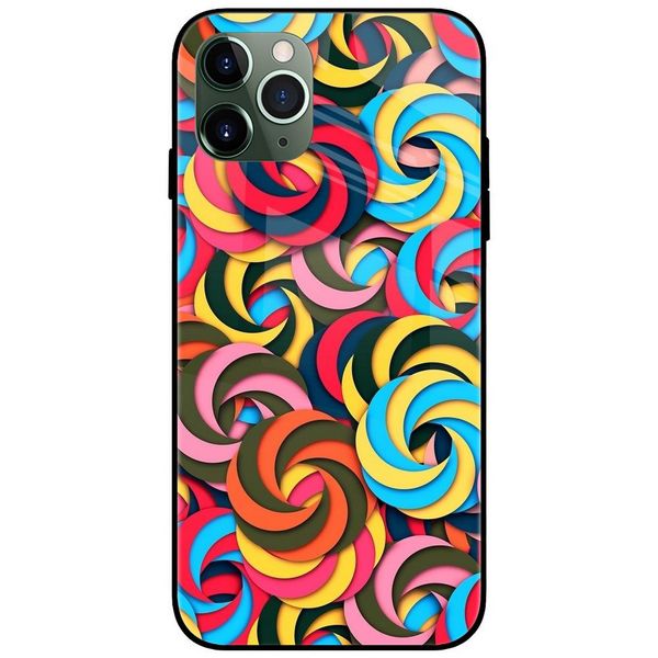 Overlapping Circles Glass Case Back Cover