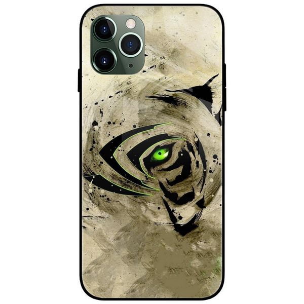 Eye Of The Tiger Glass Case Back Cover