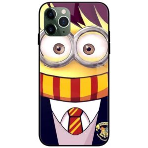 Minion Harry Potter Glass Case Back Cover