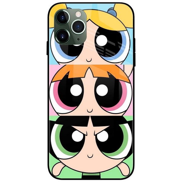 Power Puff Girls Glass Case Back Cover