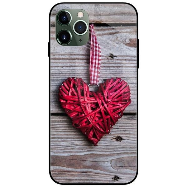 Heart Hanging Glass Case Back Cover