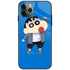 Shinchan Rebel Glass Case Back Cover