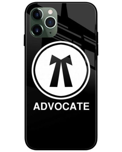 Advocate Logo Glass Case Back Cover