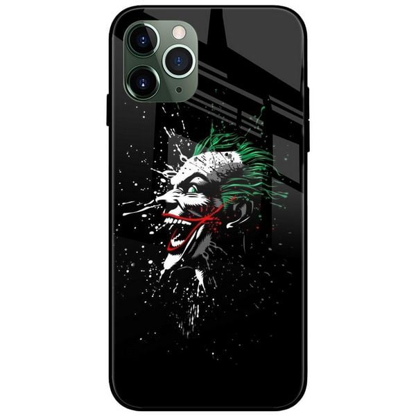 Joker Laugh Glass Case Back Cover