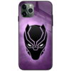 Black Panther Face Glass Case Back Cover