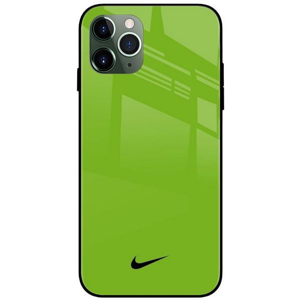 Nike Green Glass Case Back Cover