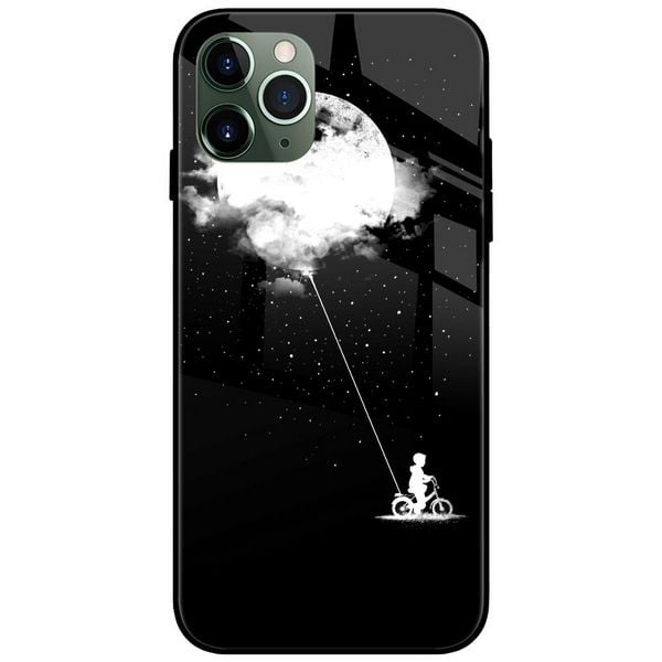 Boy Taking Moon Home Glass Case Back Cover