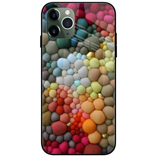 Colorful Multi Color bubble like Glass Case Back Cover