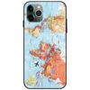 Wonderlust World Map Glass Case Back Cover