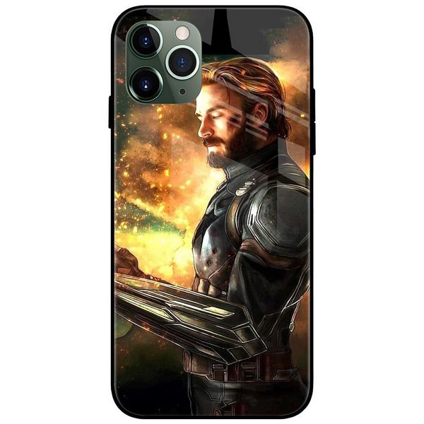 Captain America New Look Glass Case Back Cover