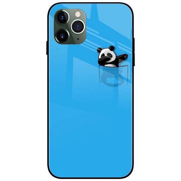Pocket Dabbing Panda Glass Case Back Cover