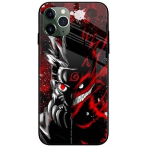 Naruto Two Face Glass Case Back Cover