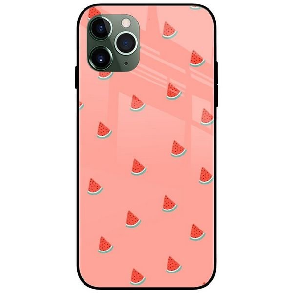 Watermelon Pink Glass Case Back Cover