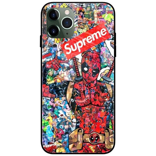 Supreme Deadpool Glass Case Back Cover