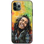 Bob Marley Smile Glass Case Back Cover