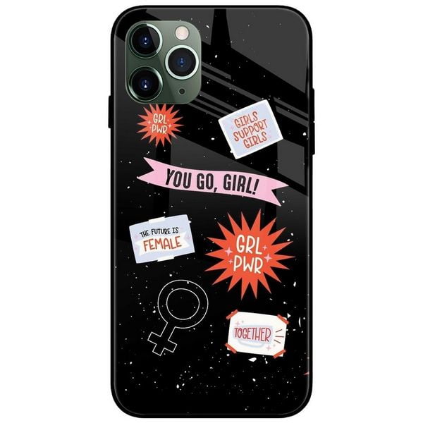 Stickers Glass Case Back Cover
