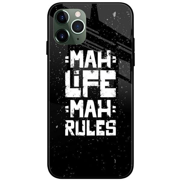 MR-GS-SS23384.jpg Mah Life Mah Rules Glass Case Back Cover