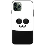 Panda Smile Glass Case Back Cover