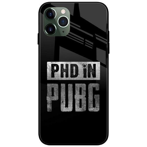 Phd In Pubg Glass Case Back Cover